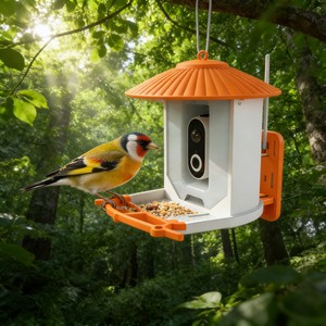 Nouveau modèle de mangeoire à oiseaux intelligente en ABS avec vidéo ultra-HD 4MP, classificateur d'oiseaux intelligent par IA et prise en charge de l'application <span class=keywords><strong>VicoHome</strong></span> - Product Image 1