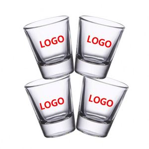 Customized Personalized Logo Bulk 1.5oz <b>Tequila</b> Whiskey Shot <b>Glasses</b> <b>Glass</b> with Silk Printed Logo American Style Wedding - Product Image 1