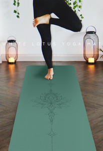 Natural Rubber Eco-Friendly Yoga Mat Waterproof Sports Pilate <strong>Exercise</strong> Fitness Accessories Non-Slip Backing Double Sided Design - Product Image 2