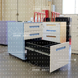 Hiện đại tốt nhất bán <span class=keywords><strong>3</strong></span> ngăn kéo di động tủ văn phòng thép tủ tập tin lưu trữ di động bệ Tủ hồ sơ với bánh xe cán - Product Image 4