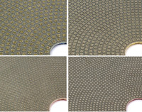 Z Lion 7 pouces Tampons de Polissage Électrolytiques Diamantés pour Béton En Verre En Céramique De Marbre De Granit