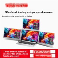 2K 2.5K 75Hz Dual Screen Laptop 13.3 Inch IPS Panel Good Color Gamut Extendable Foldable Collapsible Portable Monitor
