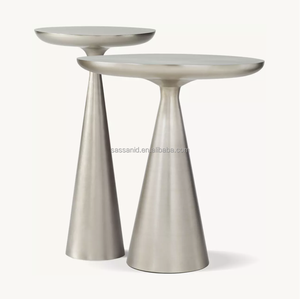 Sassanid OEM Postmodern tasarım içecek masa Gio yuvarlak yan masa kokteyl masası - Product Image 5