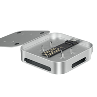 Aluminium-Kühlständer SSD-Gehäuse für Mac Mini M6/M5 Pro/M4/M4 Pro Desktop-Höhenversteller Aktive Wärmeableitung Staubfilter