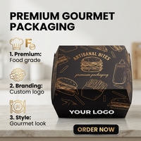 Boîte à hamburger personnalisée APP, boîte d'emballage pour frites en papier kraft biodégradable de qualité supérieure, jetable, gaufrée, pour la restauration