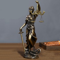 Sculpture personnalisée en bronze de Thémiès, déesse de la justice, statue en résine de la Dame de la Justice pour la décoration de la maison, du bureau, de la bibliothèque, de la salle d'avocats