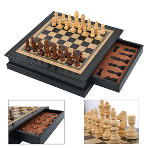 Vendita calda Fine finito <span class=keywords><strong>in</strong></span> <span class=keywords><strong>legno</strong></span> Set di <span class=keywords><strong>scacchi</strong></span> per adulti Anti-graffio internazionale a dama da tavolo per uso esterno per bambini Backgammon - Product Image 4