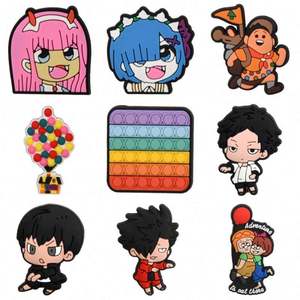 Vente chaude classique 2D PVC bonbons chaussures breloques pour personnalisé sabot bracelet décorations expédition rapide par DHL/Fedex - Product Image 4