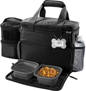 BSCI Factory front Travel <b>Dog</b> Tote crate pet Bag <b>dog</b> carrier comfort backpack cat Includes <b>Collapsible</b> Silicone <b>Bowls</b> - Product Image 1