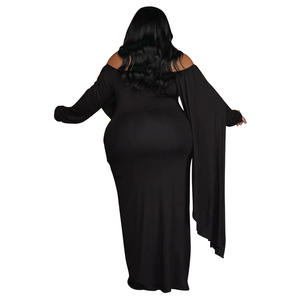 Nieuwe Mode Sexy Meisjes Chique Avond Feestjurk Grote Maat Prom Elegante Maxi Jurk Dames Vrouwen Plus Size Lange Mouw - Product Image 3