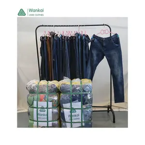 CwanCkai Hot Selling Popular Stylish Jeans Men Used, Good Price 45-100 Kg Second Hand Jeans Men