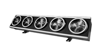 Équipement d'éclairage de scène Led de haute qualité Dmx 1000W ambre LED panneau de surface lumière matricielle aveugle avec anneau rvb pour DJ