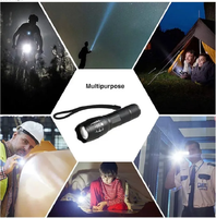 Mini alliage d'aluminium randonnée d'urgence Camping escalade course lampe de poche LED rechargeable
