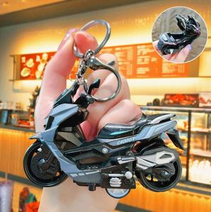 New Style Alloy Pull Back Motorcycle <b>Key</b> <b>Ring</b> Simulation Pedal Toy Car Model <b>Key</b> Chain Pendant <b>Key</b> <b>Ring</b> - Product Image 4