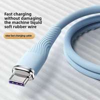 Câble USB Type-C à charge ultra-rapide pour téléphone portable, directement de l'usine, pour Vivo, voiture, salon, imprimante, avec gaine en nylon