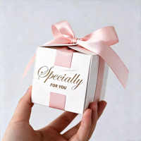 Boîte cadeau transfrontalière avec estampage à chaud et procédé de gaufrage, mini-boîte cadeau pour bougie, boîte à dragées pour mariage, Noël