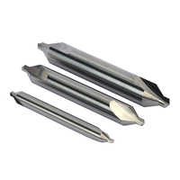 Foret de centrage à double extrémité en carbure monobloc, queue droite, 45HRC, 5x50mm, pour centrage de l'acier trempé