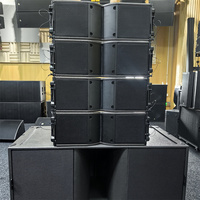 L-solution K208-A Couleur noire Système de sonorisation professionnel Haut-parleur Double enceinte de ligne active de 8 pouces Armoire de haut-parleurs à 2 voies