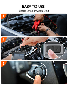 Đa chức năng 12000mAh năng lượng mặt trời ngân hàng điện khẩn cấp xe nhảy khởi động cho <span class=keywords><strong>12V</strong></span> xe nhiều cổng với Đèn Cắm Trại - Product Image 4