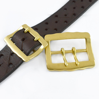 Boucles de ceinture en laiton Meetee XP305 40/50 mm à double languette pour ceintures et sacs, forme carrée, réglables, accessoires de quincaillerie durables