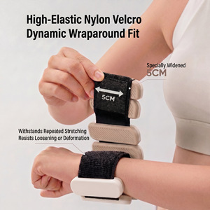 Service OEM de logo personnalisé, poids de poignet en silicone durable bicolore avec <span class=keywords><strong>fer</strong></span> électroplaqué pour la remise en forme, la salle de sport et l'utilisation commerciale - Product Image 2