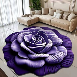 Tapis en terre de diatomée 3D à motif floral Alien Shape, antidérapant, pour salon, chambre à coucher, tapis de sol, coussin doux, décoration intérieure - Product Image 4
