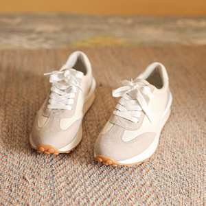 Baskets pour femmes Printemps 2022, à semelle épaisse, confortables, à lacets, style sport et loisirs, baskets de running à semelle gaufrée - Product Image 2