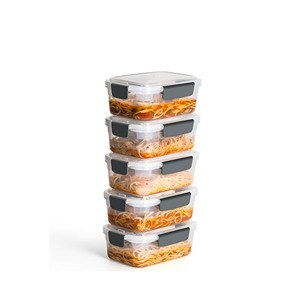 Glass Kitchen Containers Set Airtight Vacuum Seal Press Technology Heat-Resistant <b>Microwave</b> Safe Food <b>Storage</b> Containers - Product Image 1