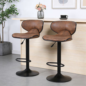 Swivel Tall Kitchen Counter Island Dining <strong>Chair</strong> <strong>with</strong> <strong>Backs</strong> Adjustable Counter Height <strong>Bar</strong> Stools Set Armless Modern <strong>Bar</strong> Stools - Product Image 2
