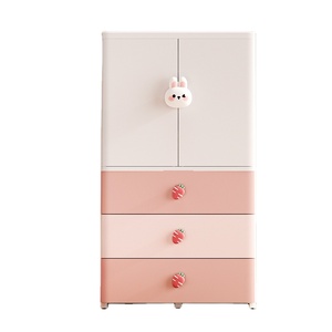 Muebles <span class=keywords><strong>de</strong></span> dibujos animados <span class=keywords><strong>para</strong></span> bebés con puerta multicapa <span class=keywords><strong>ropa</strong></span> colgante <span class=keywords><strong>para</strong></span> bebés armario <span class=keywords><strong>para</strong></span> niños cajón <span class=keywords><strong>de</strong></span> almacenamiento <span class=keywords><strong>de</strong></span> plástico - Product Image 1