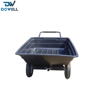 Remorque de moto ATV remorquage derrière 10 cuft chariot en plastique jardin remorque agricole utilitaire chariot à benne en acier ATV