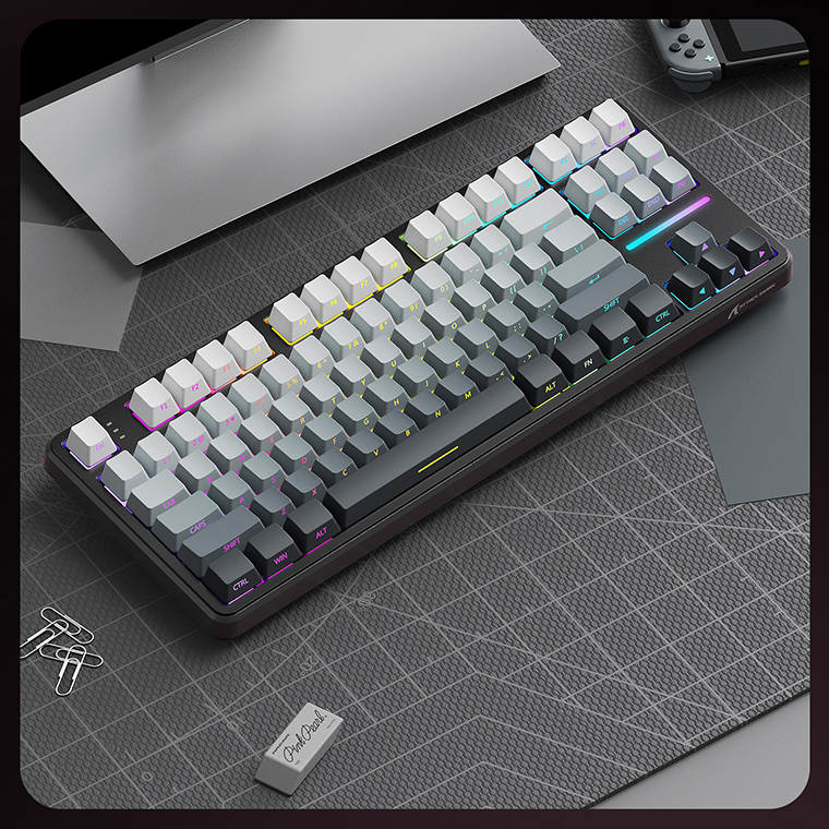 Attak Shark M87 Pro V2 RGB PBT Keycaps - Gaming Keyboard