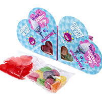 OEM Fruitig Aroma Hartvormige Kauwgommetjes met Cadeauverpakking voor Valentijnsdag