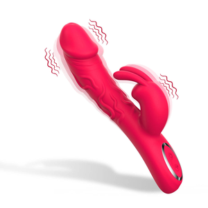 Rabbit Vibrator Weibliches Sexspielzeug mit Starkem Vibrationsgefühl Erwachsenenprodukt zur Stimulation von Klitoris und G-Punkt Masturbator mit <span class=keywords><strong>Penis</strong></span>-Simulation - Product Image 1