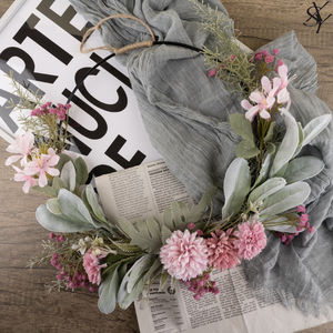 Couronne de fleurs de simulation Ruyi de style designer de haute qualité Décoration de la maison Fleur artificielle Décoration de mariage <span class=keywords><strong>Cra</strong></span> - Product Image 1