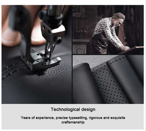 Housse de <span class=keywords><strong>volant</strong></span> de voiture universelle en cuir PU antidérapante 38 cm à prix abordable - Product Image 6