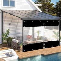 Rouleau de film PVC transparent personnalisé, souple, super clair, imperméable, en vinyle, pour rideaux, tentes, pergolas, cafés, vérandas