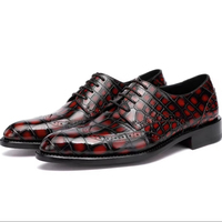 Chaussures habillées pour hommes 100 % cuir d'alligator brossé à la main, plusieurs styles et couleurs, personnalisation
