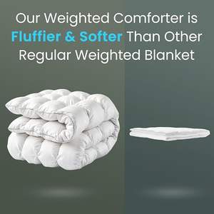 <span class=keywords><strong>Couverture</strong></span> lestée à 9 couches, couches de coton respirantes avec des billes de verre distribuées uniformément, <span class=keywords><strong>couverture</strong></span> de sommeil confortable - Product Image 3