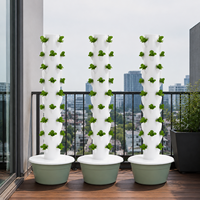 Tour de jardinage hydroponique à 9 niveaux, système de plantation verticale pour serre, balcon et culture d'herbes aromatiques en intérieur