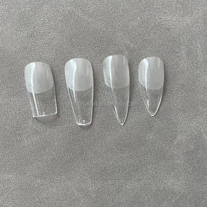 Faux ongles en Gel UV, Extension de <span class=keywords><strong>manucure</strong></span> Semi-givré, faux carrés, couverture complète, pointes mates pour la vente en gros - Product Image 4