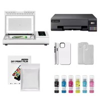 Impresora de Fundas para Teléfonos con Sublimación 3D, Impresora de Transferencia de Calor Mini para Diseños Personalizados de Fundas para Móviles
