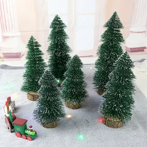 Pohon Natal dekorasi meja rumah pesta Natal grosir pohon Natal kecil pohon kerajinan Natal kecil