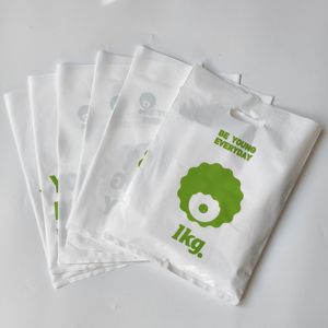 Biodegradable High Quality <b>Plastic</b> Grocery <b>Bags</b> Print Logo Perforated Shopping <b>Bag</b> <b>Clothes</b> Store Carrier <b>Bags</b> <b>for</b> Small Business - Product Image 1