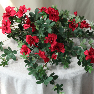 Guirlande murale d'azalées 80 cm, fleur artificielle en soie, décoration pour mariage, maison, extérieur - Product Image 3