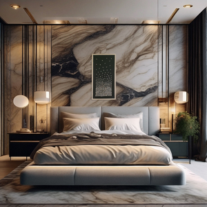 Handmade Hiện Đại Tường Đá Nghệ Thuật Vàng Đá Trang Trí Nhựa Bóng Hộp Khung Cho Phòng Khách Hành Lang Tường Trang Trí Nội Thất Trang Trí Nội Thất - Product Image 3