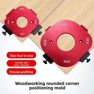 Gabarit d'angle en alliage d'aluminium <span class=keywords><strong>Planche</strong></span> <span class=keywords><strong>de</strong></span> bois personnalisable Outil manuel Table <span class=keywords><strong>de</strong></span> rabotage Rayon Arc Positionnement pour le travail du bois - Product Image 4