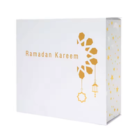 Boîte d'emballage cadeau de luxe vide rigide personnalisé pour le ramadan musulman eid mubarak pour bonbons sucrés chocolat