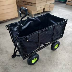 Troli Dorong Tugas Berat 300kg untuk Kebun, Festival, dan Utilitas dengan Roda Pneumatik, Kereta Dorong, Trailer, Material Logam - Product Image 6