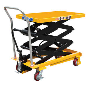 Mécanisme direct d'usine <span class=keywords><strong>Table</strong></span> élévatrice à ciseaux fixe 3.5m 300kg <span class=keywords><strong>Table</strong></span> élévatrice à ciseaux manuelle à main chariot hydraulique de levage - Product Image 4